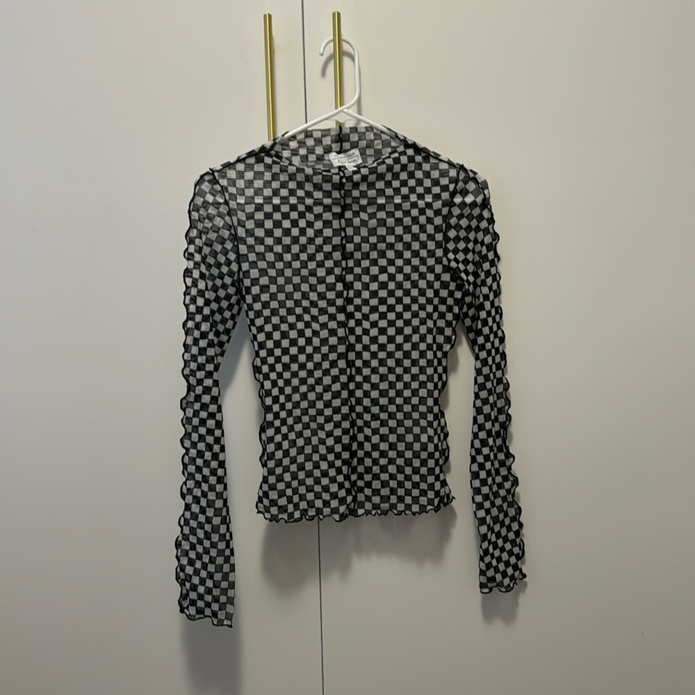 & Other Stories Checkered Top